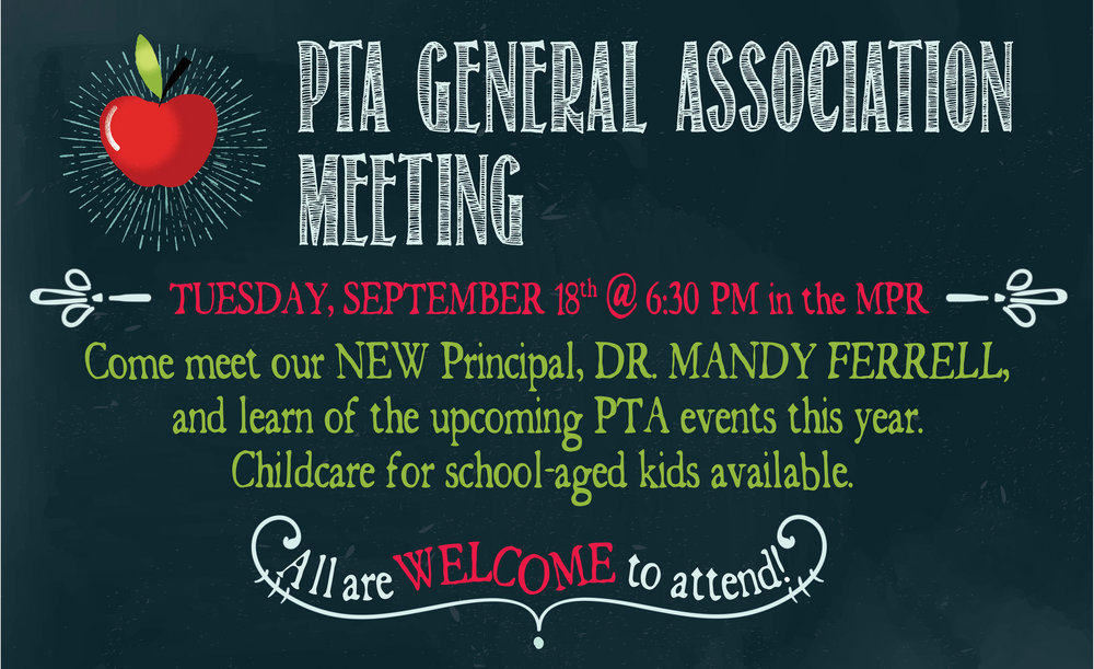 PTA Meeting Sep 2018