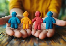 people made of chalk